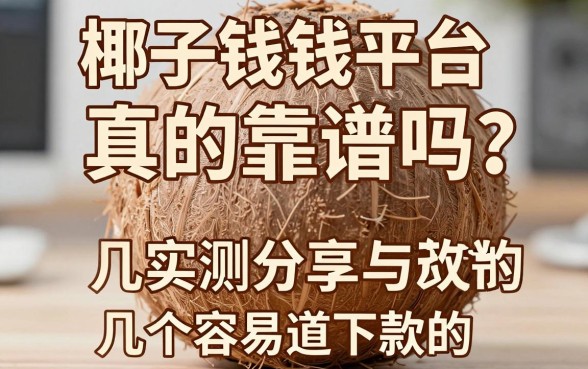 椰子钱包借钱平台真的靠谱吗？实测分享与几个容易下款的正规渠道推荐