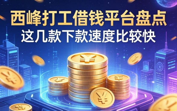 西峰打工借钱平台盘点：这几款下款速度比较快
