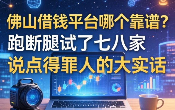 佛山借钱平台哪个靠谱？跑断腿试了七八家，说点得罪人的大实话