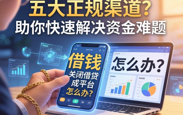 借钱过程中关闭借钱平台怎么办？五大正规渠道助你快速解决资金难题