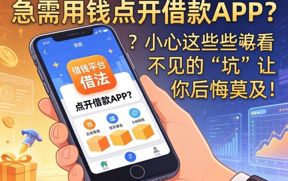 急需用钱点开借款APP？借钱平台借钱违法吗？小心这些看不见的“坑”让你后悔莫及！