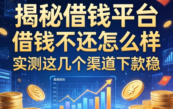 揭秘借钱平台借钱不还怎么样，实测这几个渠道下款稳