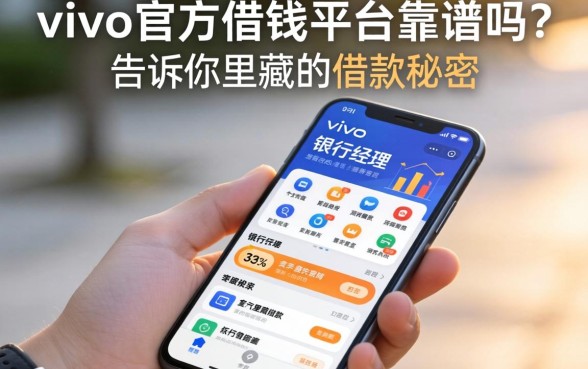 vivo官方借钱平台靠谱吗？银行经理告诉你手机里藏的借款秘密