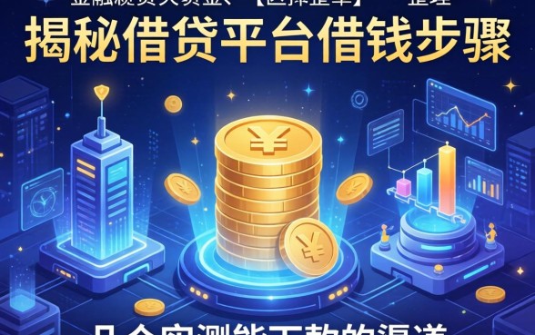 揭秘借贷平台借钱步骤，整理了几个实测能下款的渠道