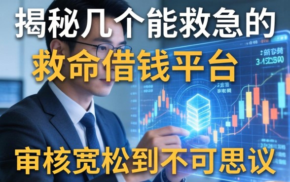 揭秘几个能救急的救命借钱平台，审核宽松到不可思议