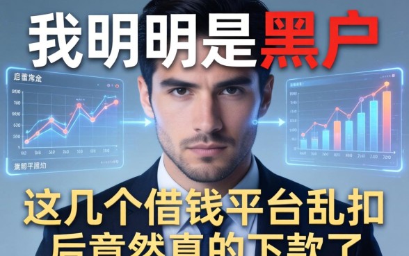 我明明是黑户，这几个借钱平台乱扣后竟然真的下款了