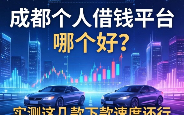 成都个人借钱平台哪个好？实测这几款下款速度还行