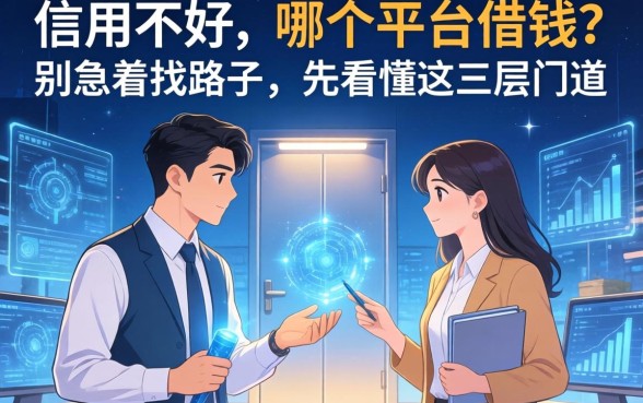 信用不好在哪个平台借钱？别急着找路子，先看懂这三层门道