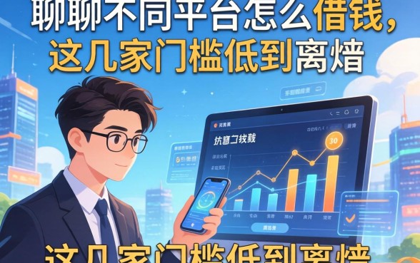 聊聊不同平台怎么借钱，这几家门槛低到离谱