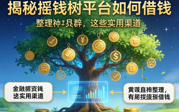 揭秘摇钱树平台如何借钱，整理出这些实用渠道
