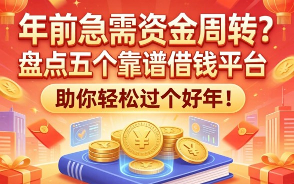 年前急需资金周转？盘点五个靠谱借钱平台，助你轻松过个好年！