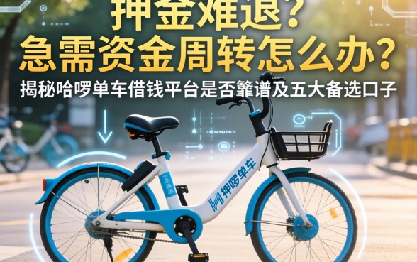 共享单车押金难退？急需资金周转怎么办？揭秘哈啰单车借钱平台是否靠谱及五大备选口子