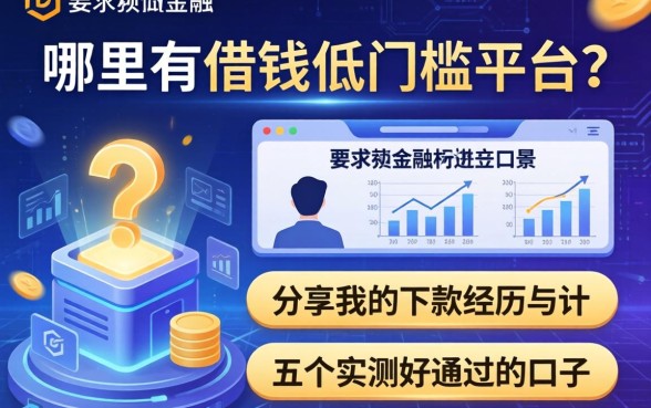 哪里有借钱低门槛平台？分享我的下款经历与五个实测好通过的口子