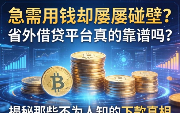 急需用钱却屡屡碰壁？省外借钱平台真的靠谱吗？揭秘那些不为人知的下款真相
