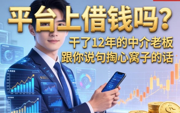 平台上借钱吗？干了12年的中介老板跟你说句掏心窝子的话