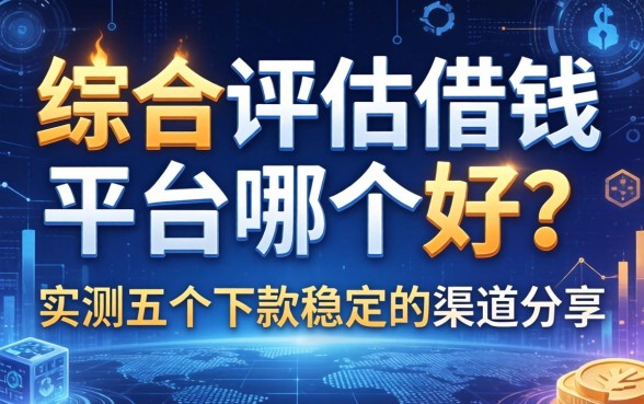 综合评估借钱平台哪个好？实测五个下款稳定的渠道分享