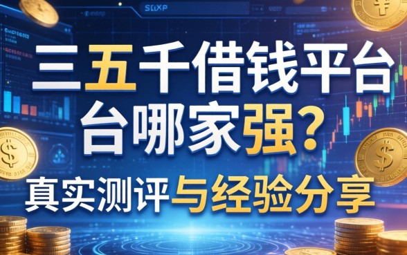 三五千借钱平台哪家强？真实测评与经验分享