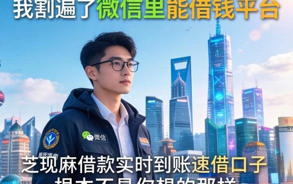 我翻遍了微信里能借钱的平台，发现芝麻借款实时到账速借口子根本不是你想的那样