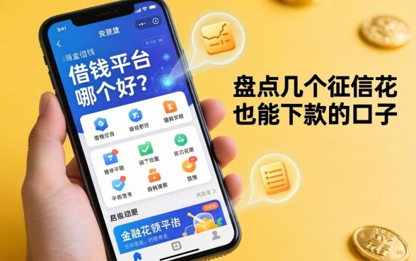 手机上借钱平台哪个好？盘点几个征信花也能下款的口子