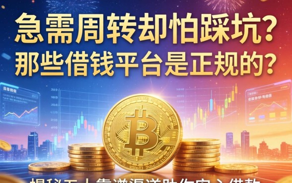 急需周转却怕踩坑？那些借钱平台是正规的？揭秘五大靠谱渠道助你安心借款