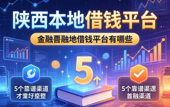 陕西本地借钱平台有哪些？整理5个靠谱渠道