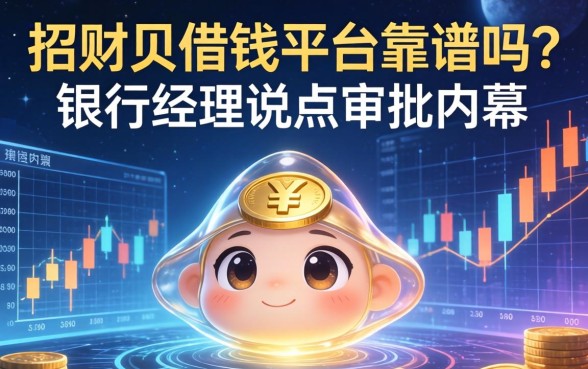 招财贝借钱平台靠谱吗？银行经理说点审批内幕