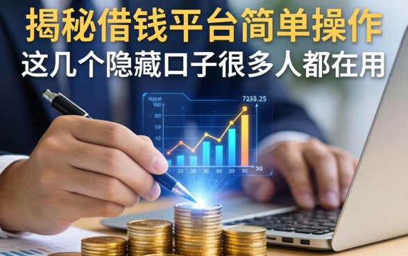 揭秘借钱平台简单操作，这几个隐藏口子很多人都在用