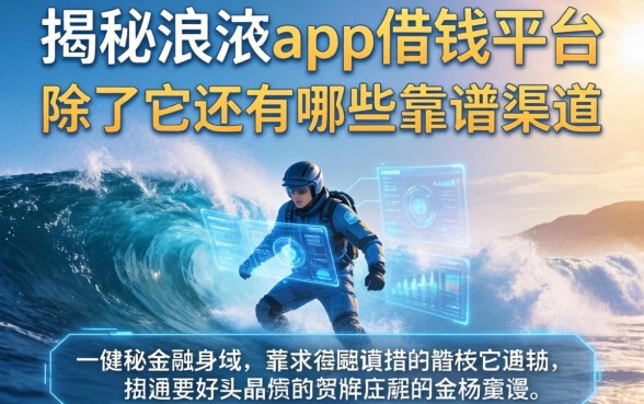 揭秘浪花app借钱平台：除了它还有哪些靠谱渠道