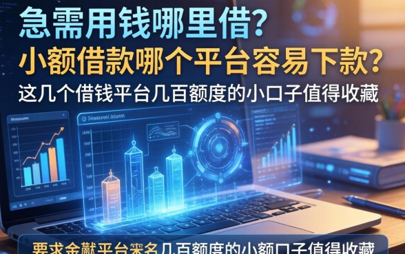 急需用钱哪里借？小额借款哪个平台容易下款？这几个借钱平台几百额度的小额口子值得收藏