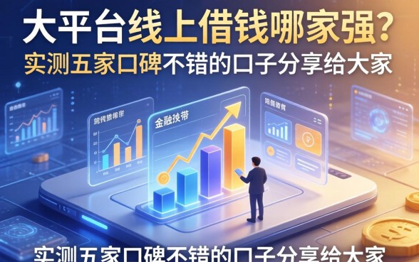 大平台线上借钱哪家强？实测五家口碑不错的口子分享给大家