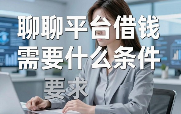 聊聊平台借钱需要什么条件，这几家审核宽松到我不敢信