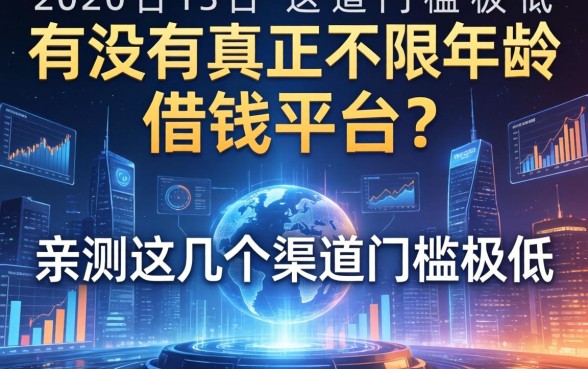有没有真正不限年龄的借钱平台？亲测这几个渠道门槛极低