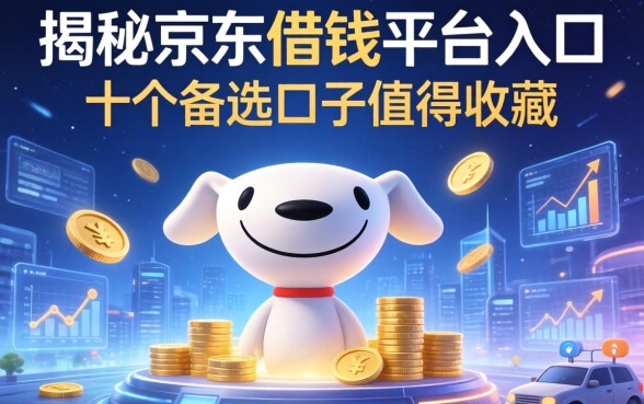 揭秘京东借钱平台入口，这十个备选口子值得收藏