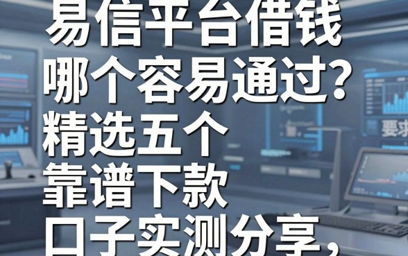 易信平台借钱哪个容易通过？精选五个靠谱下款口子实测分享