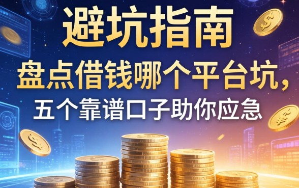 避坑指南：盘点借钱哪个平台坑，五个靠谱口子助你应急