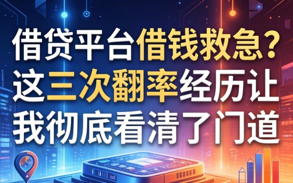 在借贷平台借钱救急？这三次翻车经历让我彻底看清了门道