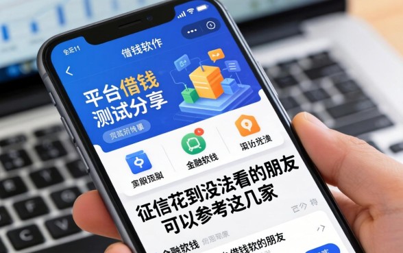 手机平台借钱软件实测分享：征信花到没法看的朋友可以参考这几家