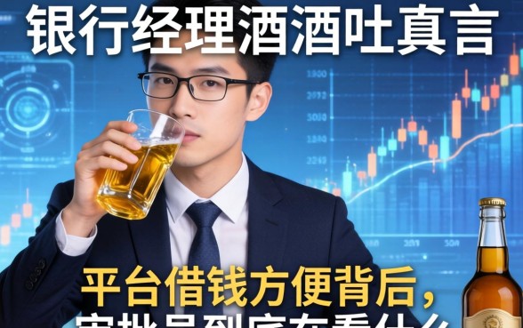 银行经理酒后吐真言：平台借钱方便背后，审批员到底在看什么