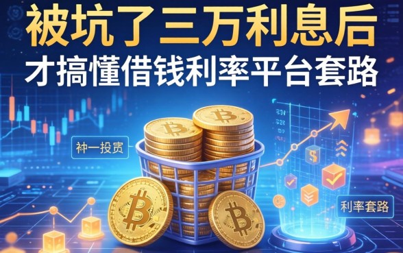 被坑了三万利息后才搞懂借钱利率平台的套路