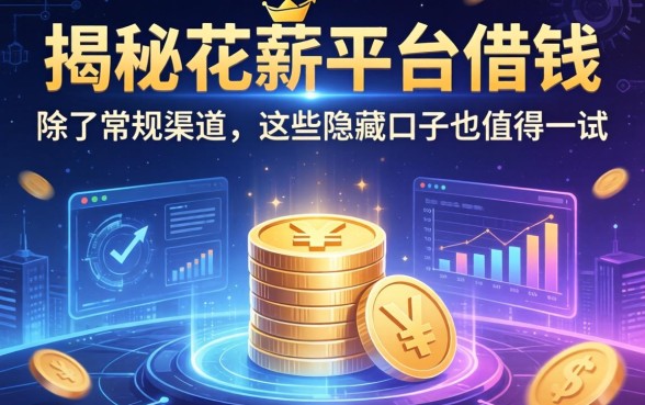 揭秘花薪平台借钱：除了常规渠道，这些隐藏口子也值得一试