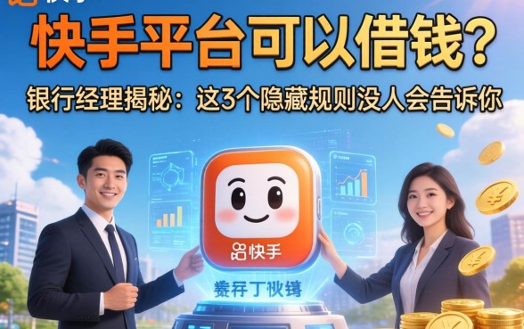 快手平台可以借钱？银行经理揭秘：这3个隐藏规则没人会告诉你