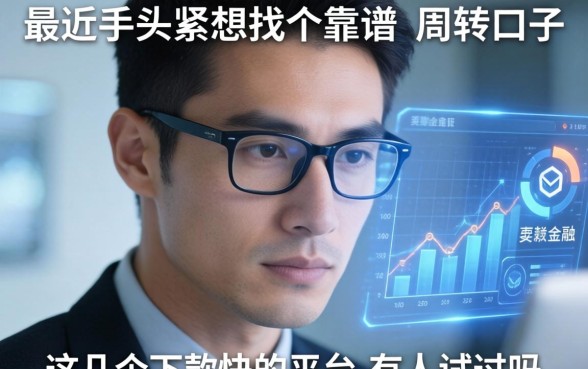 最近手头紧想找个靠谱的周转口子，这几个下款快的平台有人试过吗？
