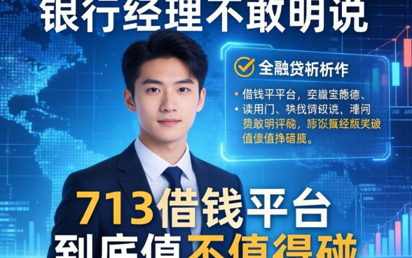 银行经理不敢明说：713借钱平台到底值不值得碰