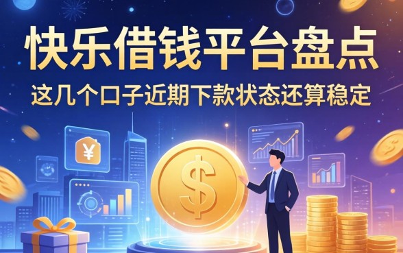 快乐借钱平台盘点：这几个口子近期下款状态还算稳定