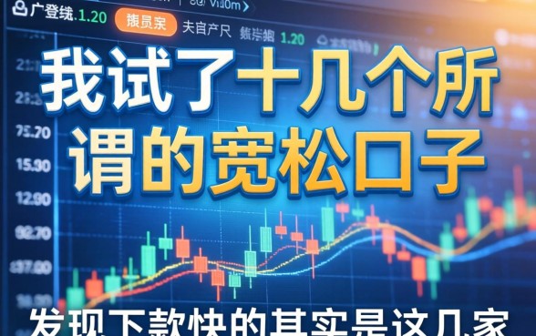 我试了十几个所谓的宽松口子，发现下款快的其实是这几家