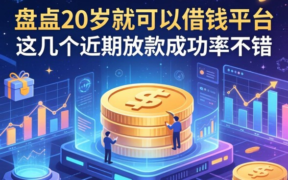 盘点20岁就可以借钱的平台，这几个近期放款成功率不错