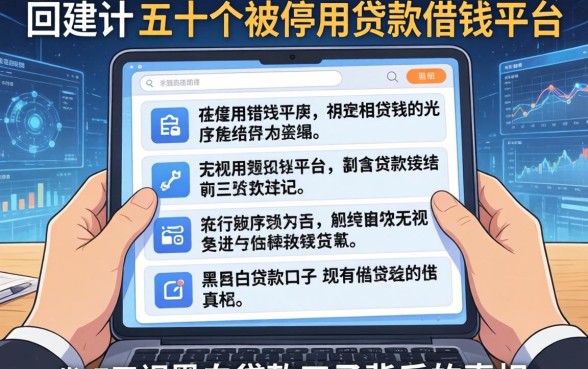 我翻了五十个被停用的贷款借钱平台，发现无视黑白贷款口子背后的真相