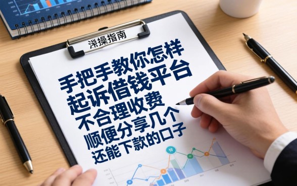 整理了一份实操指南：手把手教你怎样起诉借钱平台的不合理收费，顺便分享几个还能下款的口子
