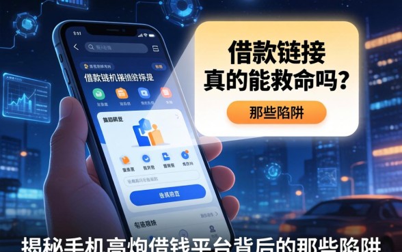 深夜手机弹出的借款链接真的能救命吗？揭秘手机高炮借钱平台背后的那些陷阱