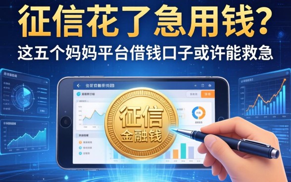 征信花了急用钱？这五个妈妈平台借钱口子或许能救急